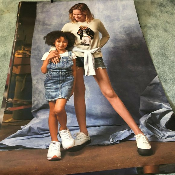 Ralph Lauren POLO Couple 2019 Promo Women Girl POSTER 4' x 6' Feet Huge